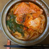 🥗　ピリ辛鍋焼きうどん|ATさん