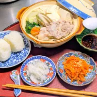 🐷🍲豚こま肉と島豆腐の1人鍋御膳🍲🐷|TakeBooさん