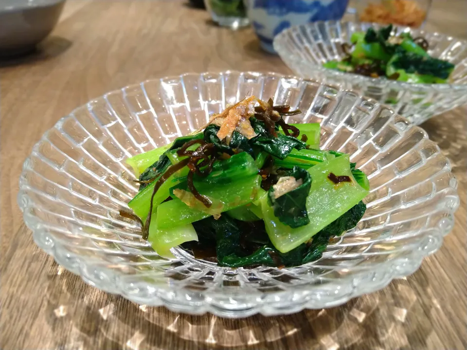 小松菜の塩昆布和え|古尾谷りかこさん