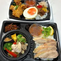 スイートチリチキン&ガパオライス、海南チキン&グリーンカレー|なおさん