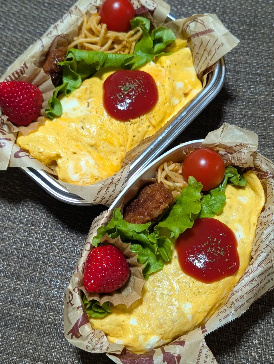 高校生、中学生弁当‪ ·͜·|ゆ☺︎︎さん