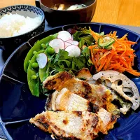 豚の味噌漬けで晩御飯|Mikaさん