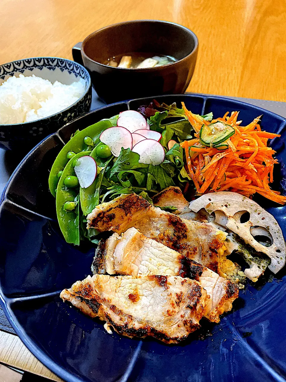 豚の味噌漬けで晩御飯|Mikaさん