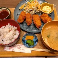 牡蠣フライ定食|みりさん