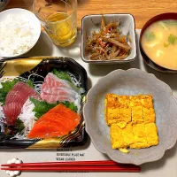 2026/01/20 おつくり盛り合わせ、きんぴらゴボウ、たまご焼き(だし巻き？) Kスペシャル|kykyさん