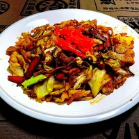 ももさんの料理 太麺焼きそば|ももさん