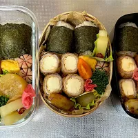#毎日のお弁当。厚揚げ豚肉巻き、大根煮、大根漬けなど。#毎日のお弁当記録|じゅんちゃんさん