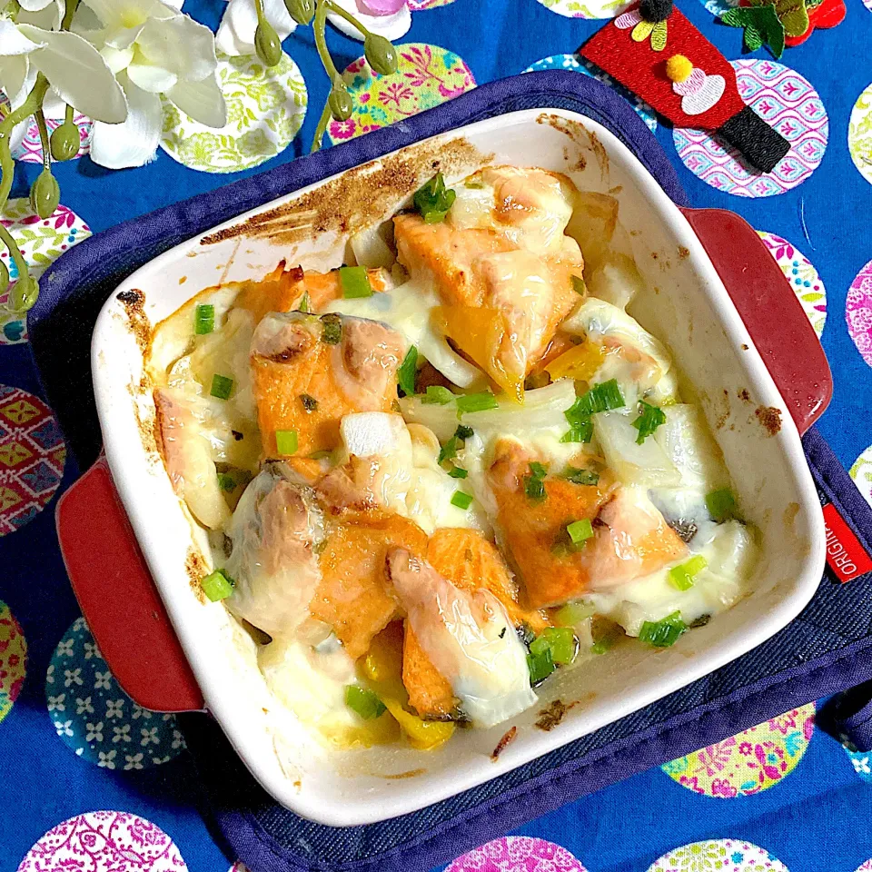 鮭🐟と白菜の味噌チーズ焼き🧀|ringonamaさん