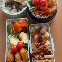 今日の旦那と私のお弁当|sacchan( ﾐΦﻌΦ)ฅさん