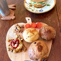 朝ごはん♯自家製♯マフィン|小松菜さん