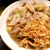 【本日のX限定、時刻限定】
【TRYラーメン大賞2025~2026
新店つけ麺部門第5位】 
弐昇 早稲田 
タンメン (1,100円)
＋キャベツ増し (別皿、50円) 
＋肉増し (100円) 
＋ニンニク (無料)
＠早稲田8分 
(JR高田馬場駅から徒歩19分)
26020
〈醤9塩4噌󠄀2タ2出1F0冷0チ1混1つ0〉