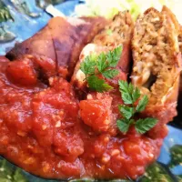 メンチ春巻きカレー味( '༥' )|まぁさん