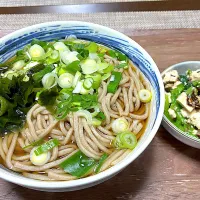 夕食　蕎麦＆小松菜の白和|ヒロミ🏝🏝🏝🌺🏄🌊🐬🏄‍♀️🏄‍♂️🍹🐠👙🌺さん
