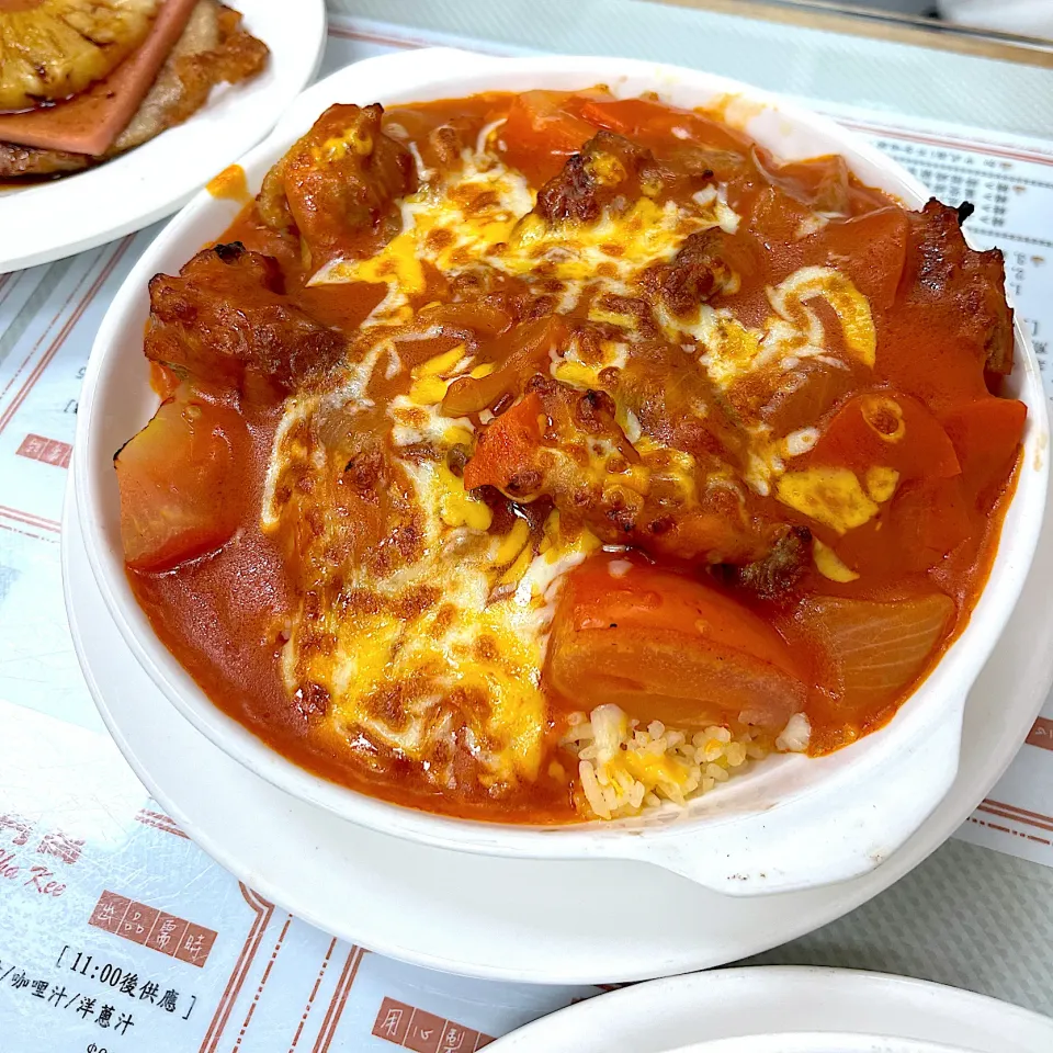 芝士焗肉醬飯|skyblueさん