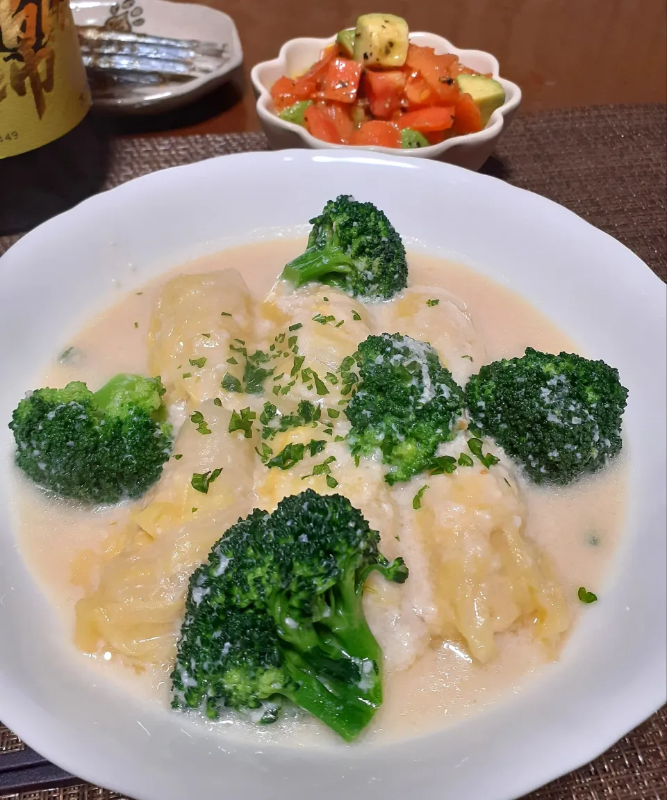 白菜ロール酒粕クリームシチュー🎵|びせんさん