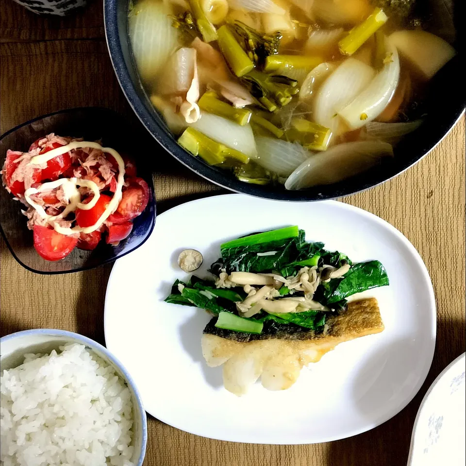 🌛*゜タラのムニエル / ポトフ / ミニトマトツナ和え|Ayakaさん