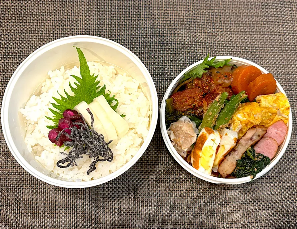 高校生息子のお弁当🍱 豚の角煮弁当🍱|Snow10さん