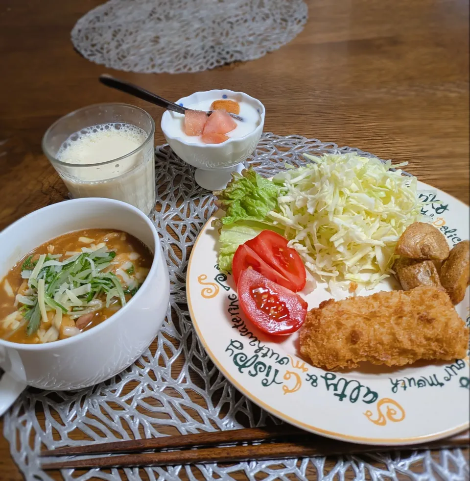 朝ごはん☃️！|まめころさん