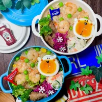 炊き込み炒飯弁当| Akiyoෆ¨̮⑅さん