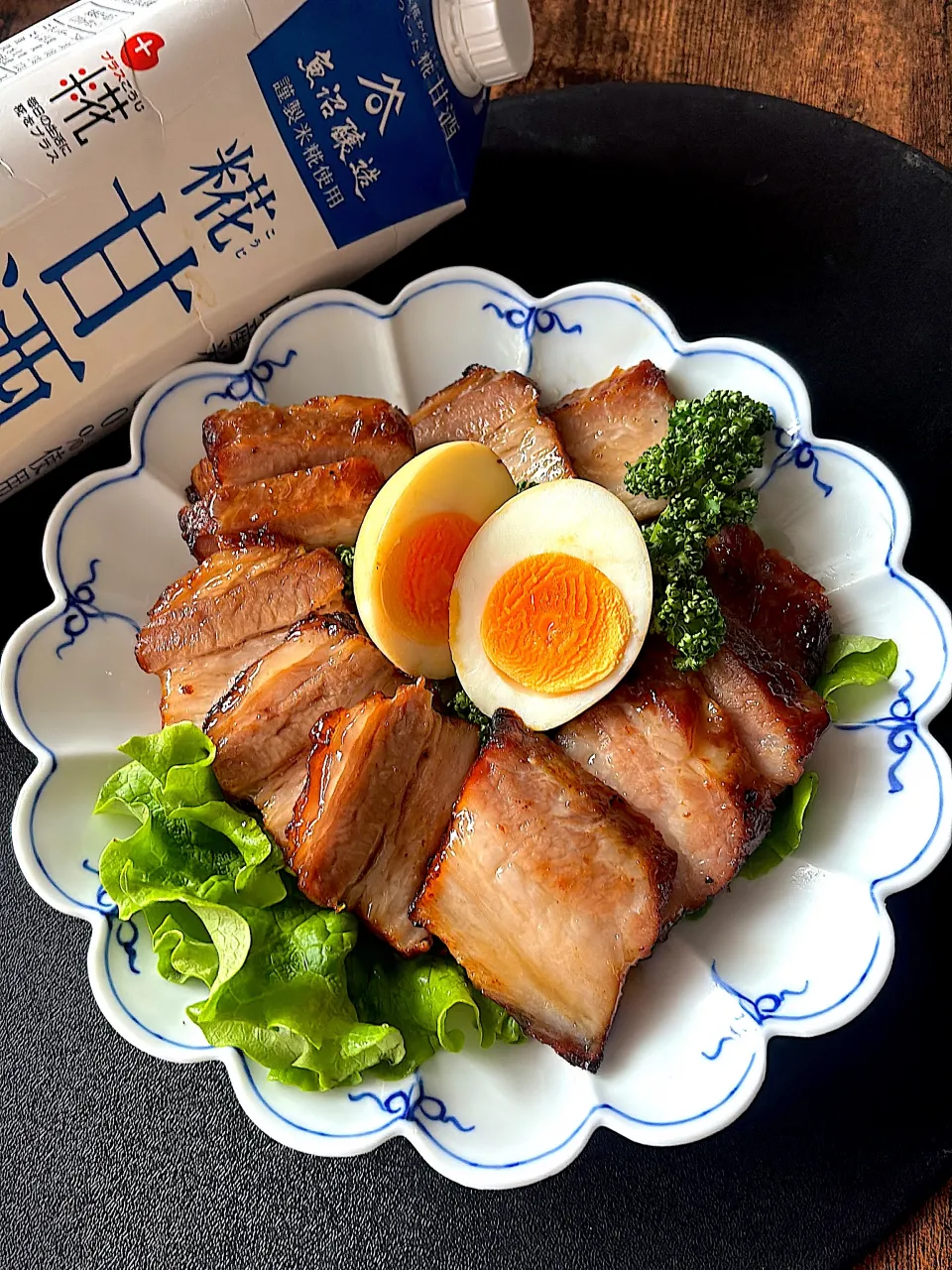 甘酒焼豚&ラーメン|とんちんさん