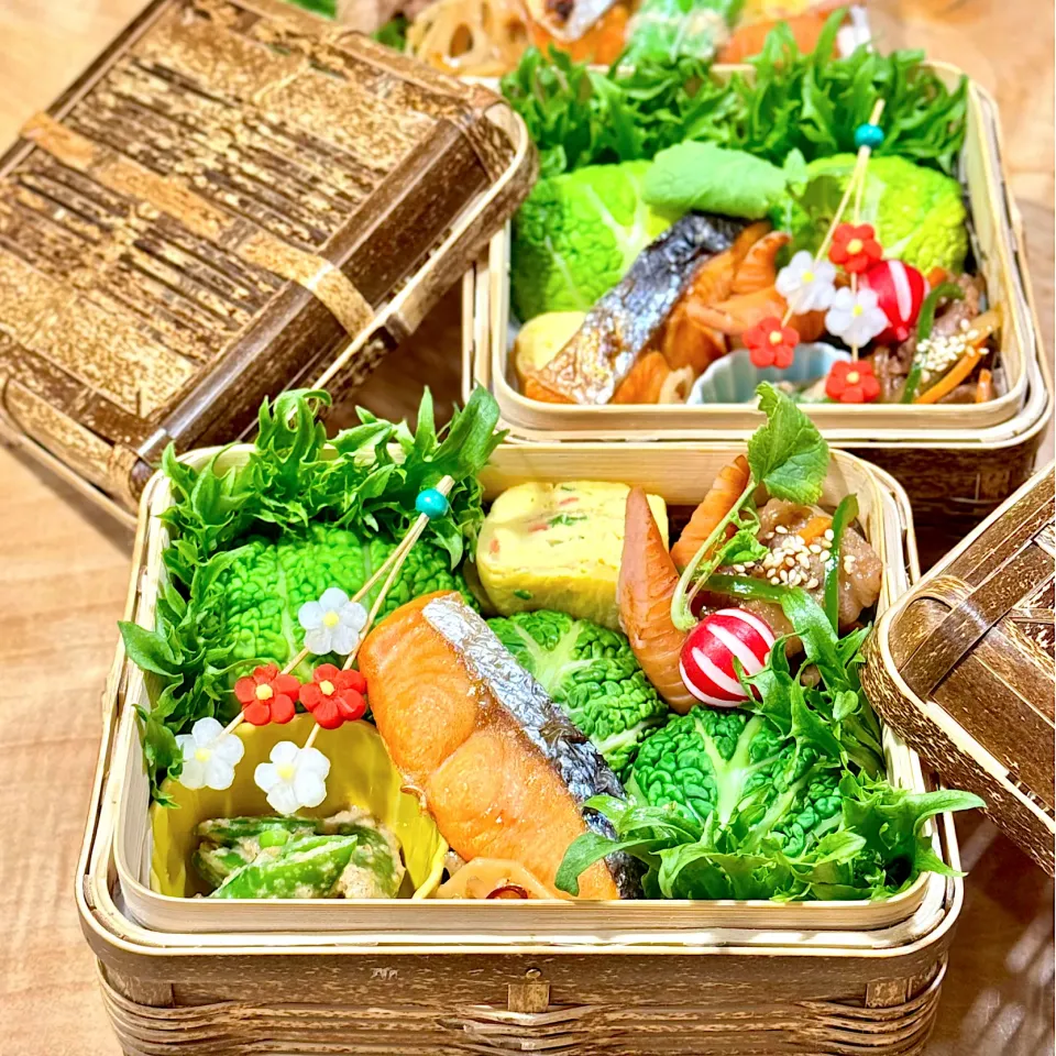 サボイキャベツでおにぎり弁当|1480_kojiさん