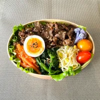 "コチュジャンぬきビビンバ"弁当|kazuさん