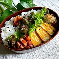 ＊0153. ねぎ入り出汁巻き玉子🥚娘ちゃんの高校生弁当🍱＊|＊抹茶＊さん