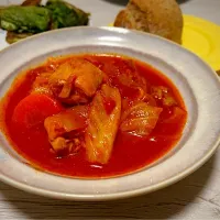 チキンの甘酒トマト煮込み|もっさんさん