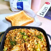 🔷蒸籠蒸しちゃんぽん麺焼きそばde 🍞サンドイッチ🥪🔷| @きなこさん