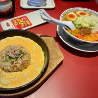 白胡麻担々麺と鉄板チャーハンのランチセット|Takeshi  Nagakiさん