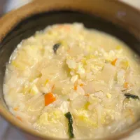 鍋の翌日のおじや|ももさん