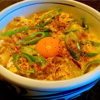 今日の丼好きランチは唐辛子🌶️ふりかけかけて                                                                                「親子丼」|mottoさん