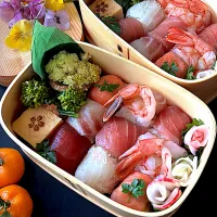 ふたりのお弁当 ~キューブ寿司|とんちんさん