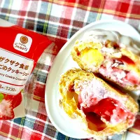 ザクザク食感いちごのクッキーシュー|U・x・Uchokoさん