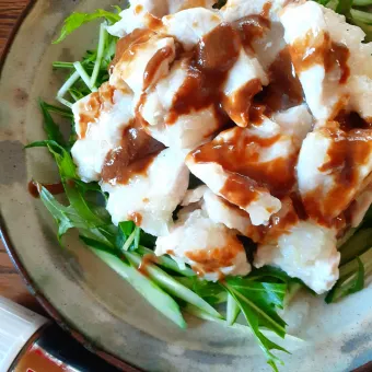 Snapdishの人気料理写真:fumfumさんの料理 レンジで簡単よだれ鶏🐔