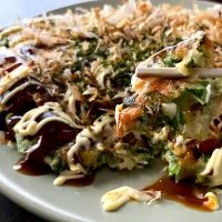 ＊大根葉のお好み焼き＊お出汁で食べる明石焼き風も＊| ＊抹茶＊さん