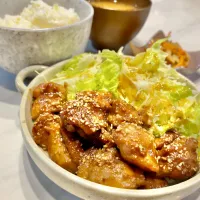 鶏ももの味噌焼き