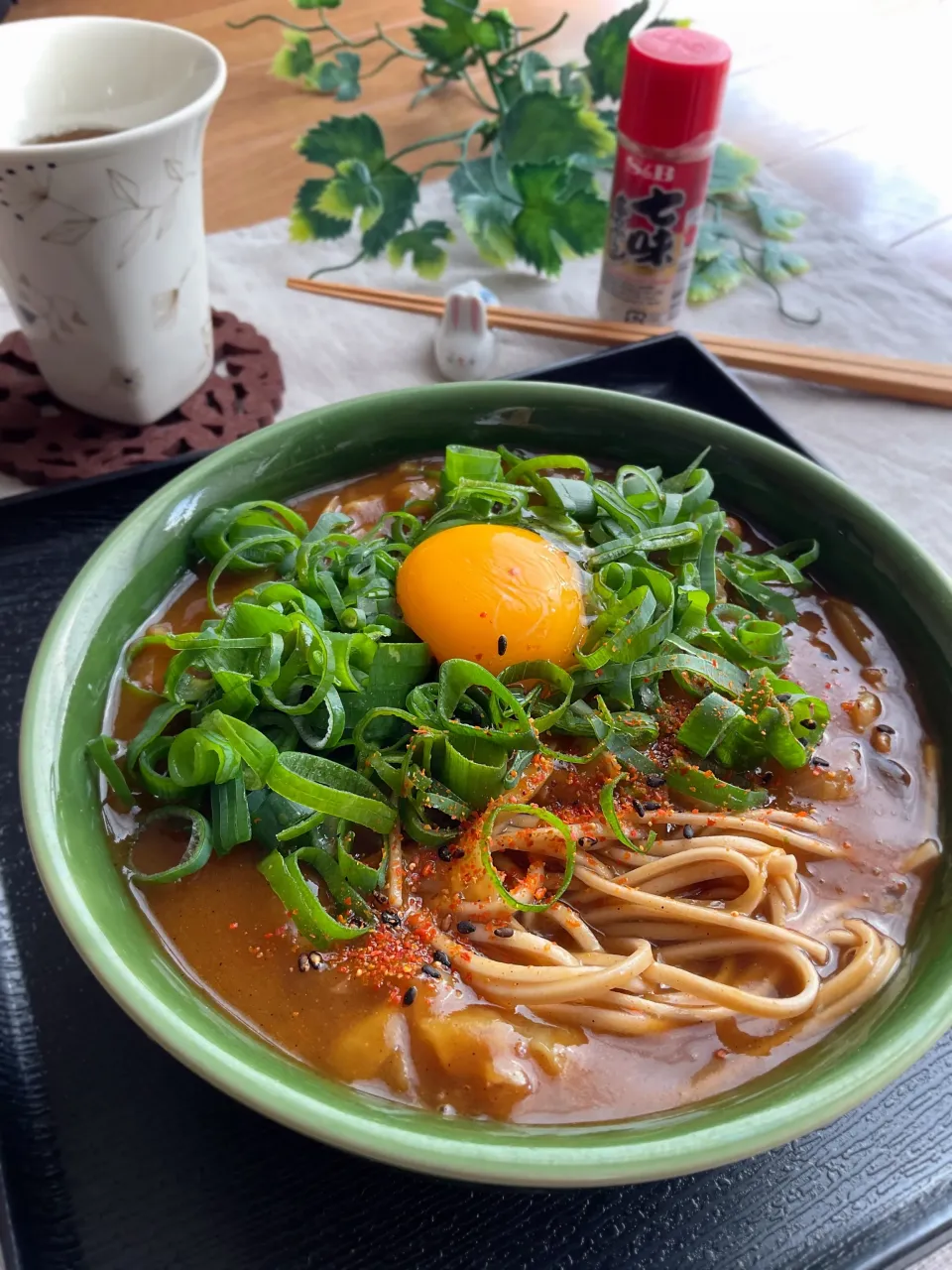 ネギたっぷりカレー蕎麦|スイーツポテトさん