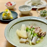 味付けは1つ 大根と牛肉の麺つゆ煮