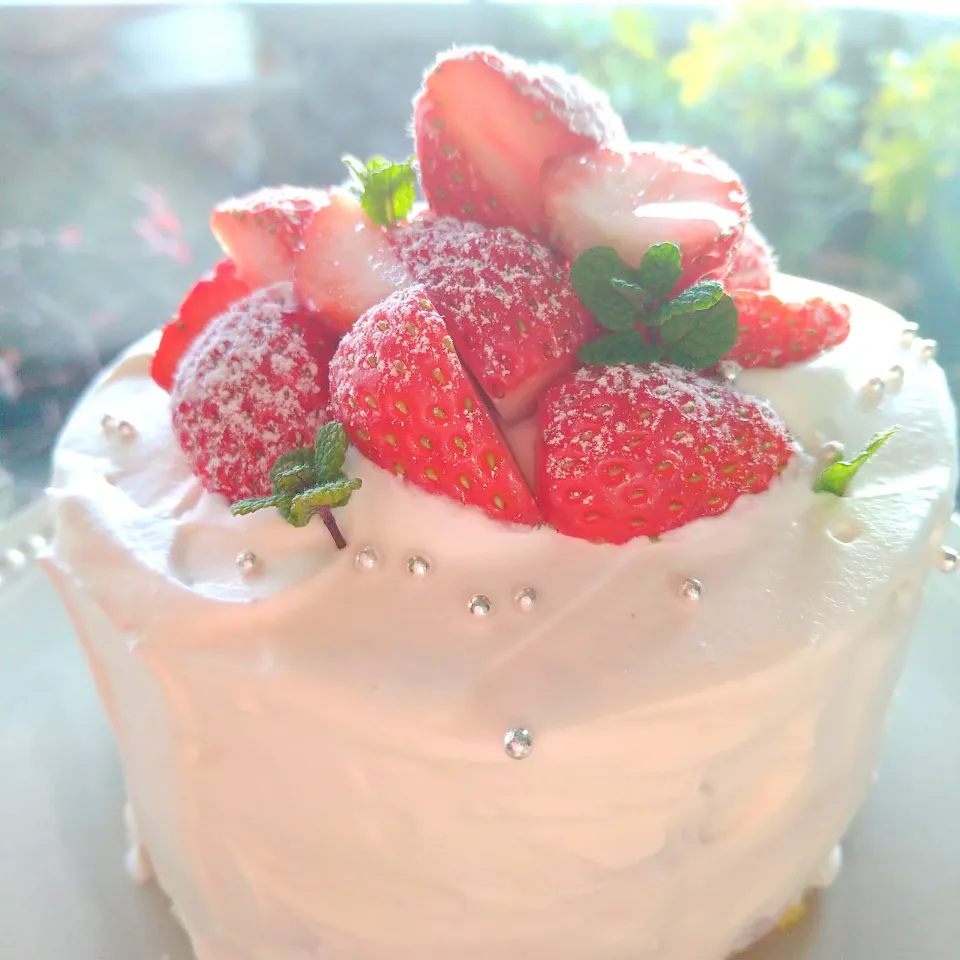 たまご１つの小さなケーキ|とまと🍅さん