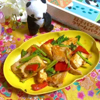 豚肉と厚揚げのピリ辛炒め✨|ringonamaさん