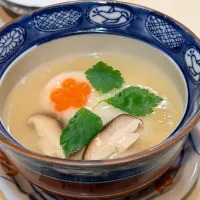 タラとエビのかぶら蒸し|巧亭さん