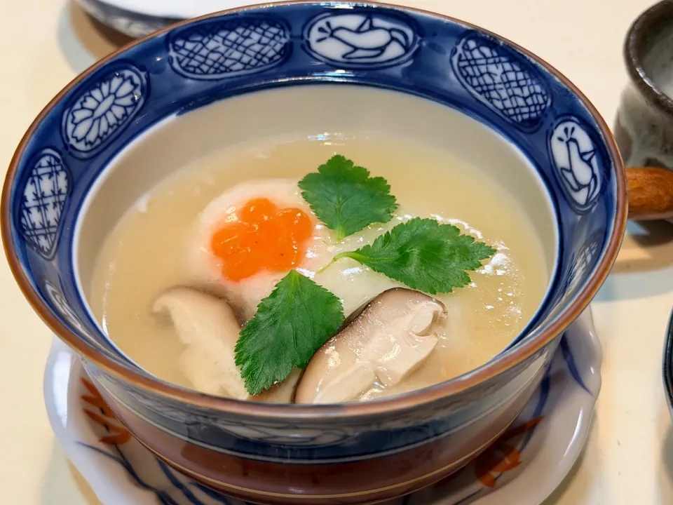 タラとエビのかぶら蒸し|巧亭さん