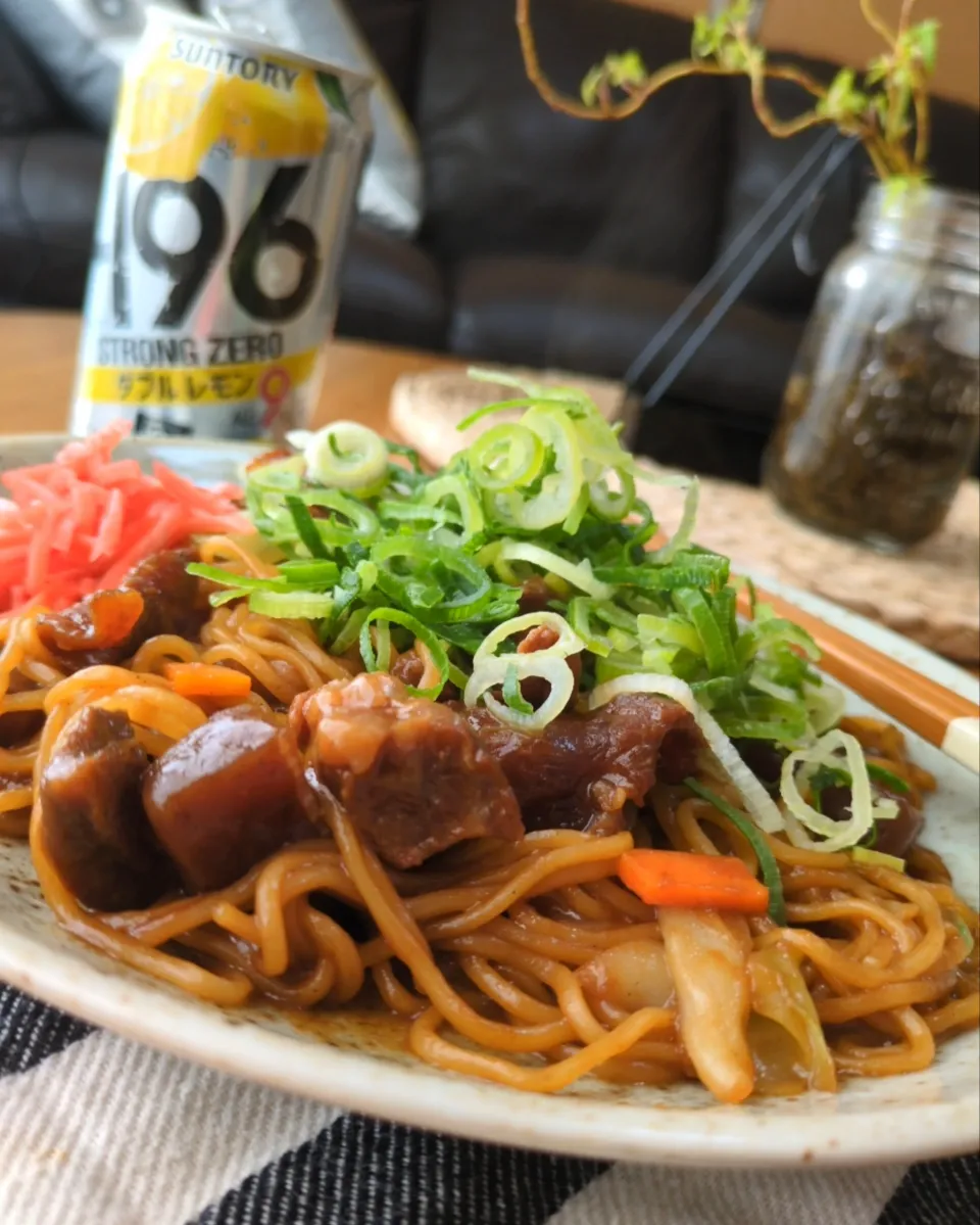 ぼっかけ焼きそば|まりおさん