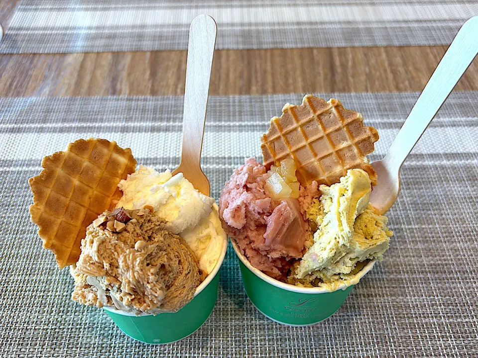 ☆今日のおやつ☆  リーベルホテル大阪　ジェラート|hamamaさん