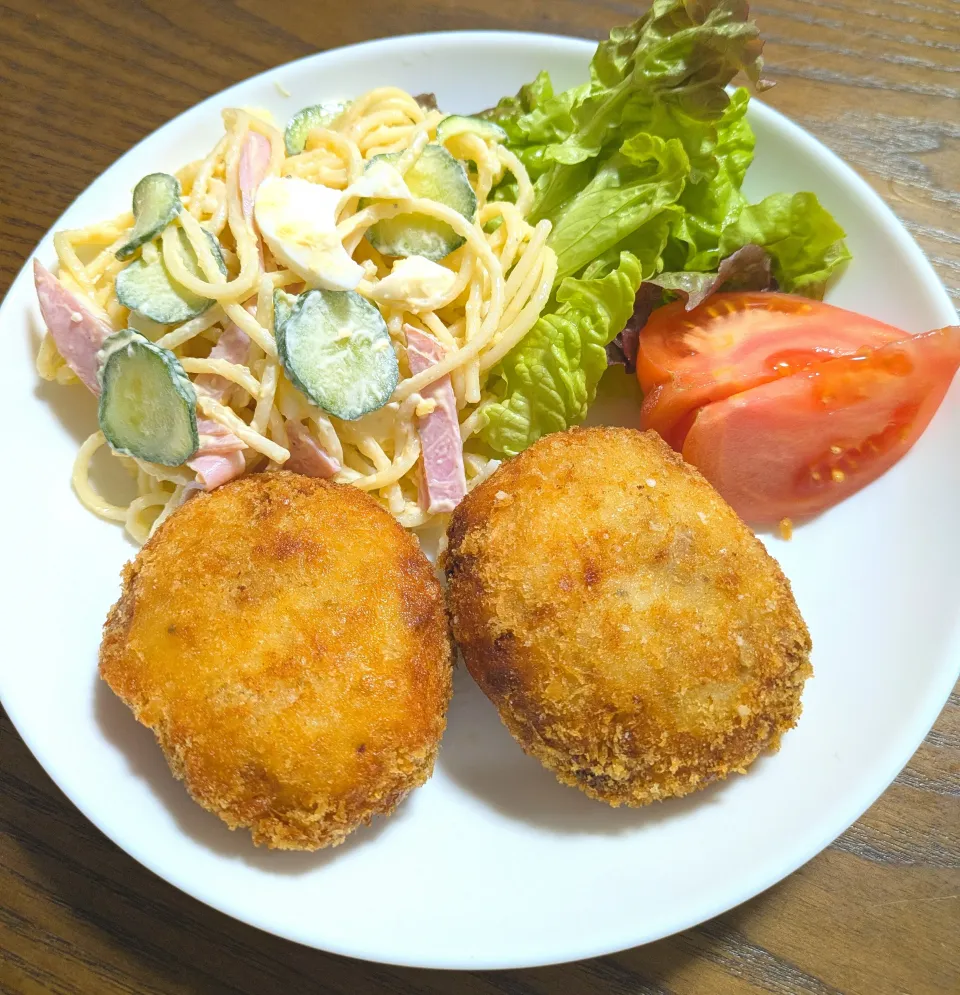 夕飯（手作りコロッケ）|じょうさん