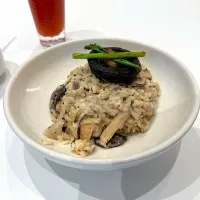 Portobello Mushroom Risotto with truffle cream sauce|skyblueさん