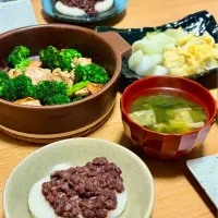 胡椒ダレ香るグリルと、餅あずきの〆|kaeさん