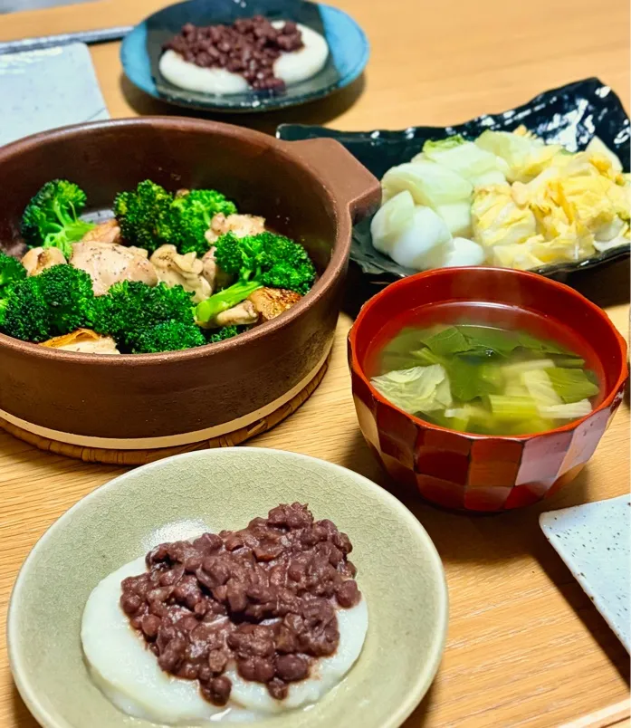 胡椒ダレ香るグリルと、餅あずきの〆|kaeさん