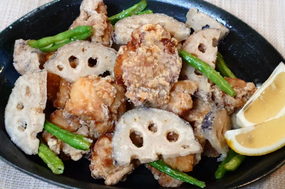 鶏とれんこんのから揚げ|mootsさん